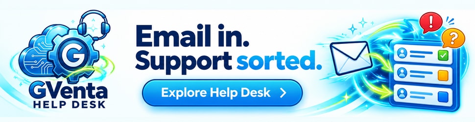 Email in. Tracked support out.